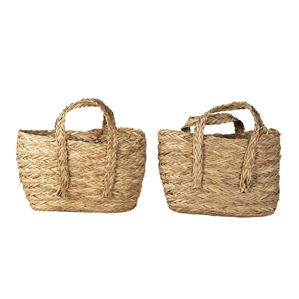 Storage baskets Set of 2 Brown 36x11x34 cm / 33x8x31 cm