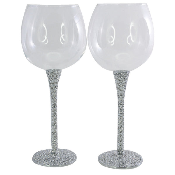 SET 2 BLING WINE GLASSES