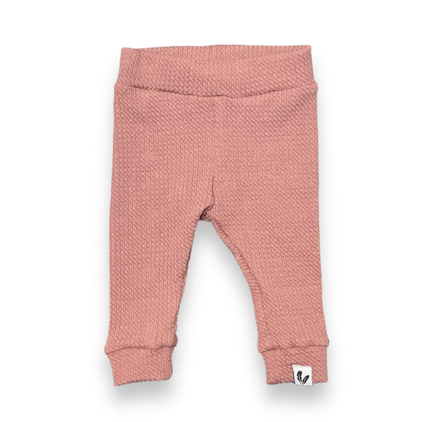 Newborn pants cable clay pink