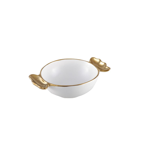 CANDY CUP GOLDEN HANDLES 14X14X6CM