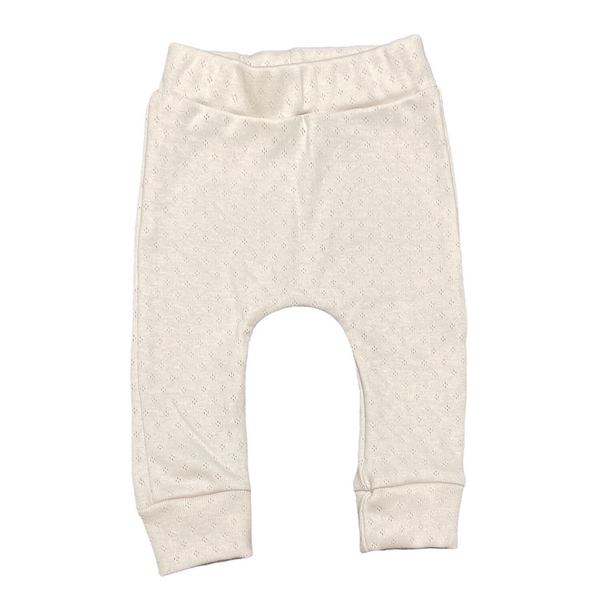 Newborn baggy pointelle natural beige