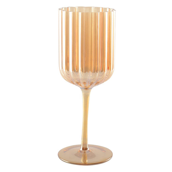 GOLDEN WINE GLASSES - SET OF 6