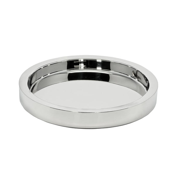 EDZARD tray serving tray Richmond, round, stainless steel mirror polished, diameter 55 cm