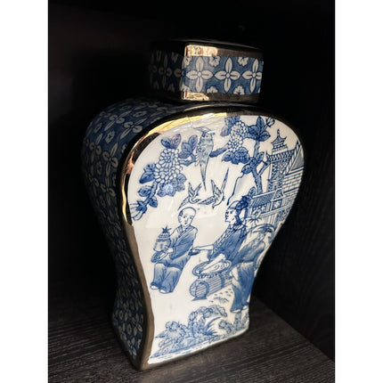 Nieuwe Chinese Stijl Oosterse Parijse Delftsblauwe Vazen Hoog