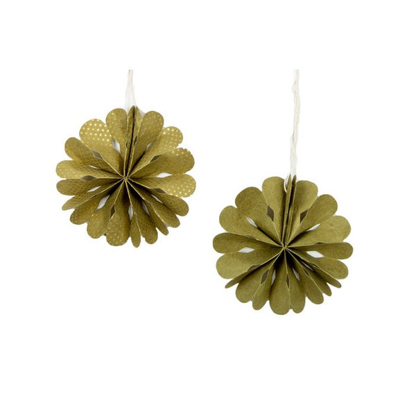 Decoration Rosette XS olive set/2