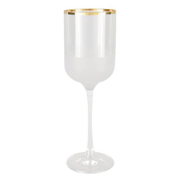 NISH GOLD EDGE WINE GLASSES - SET OF 6