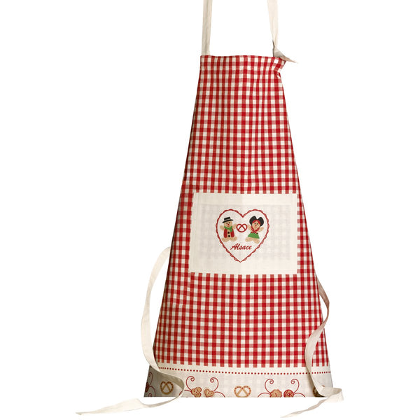 Mannele Ecru kitchen apron 72 x 85