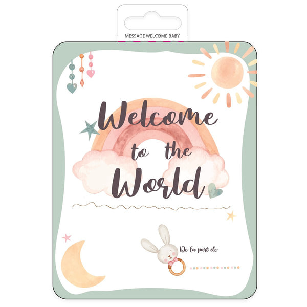 Set of 3 “Welcome to the world” gift cards