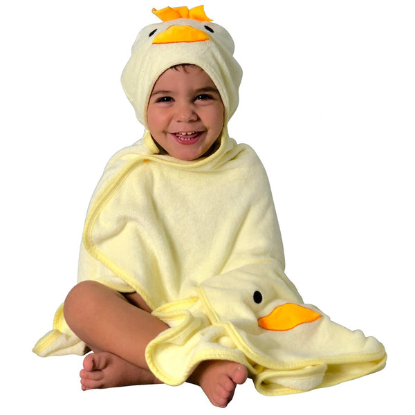 Baby 3D hooded towel chick