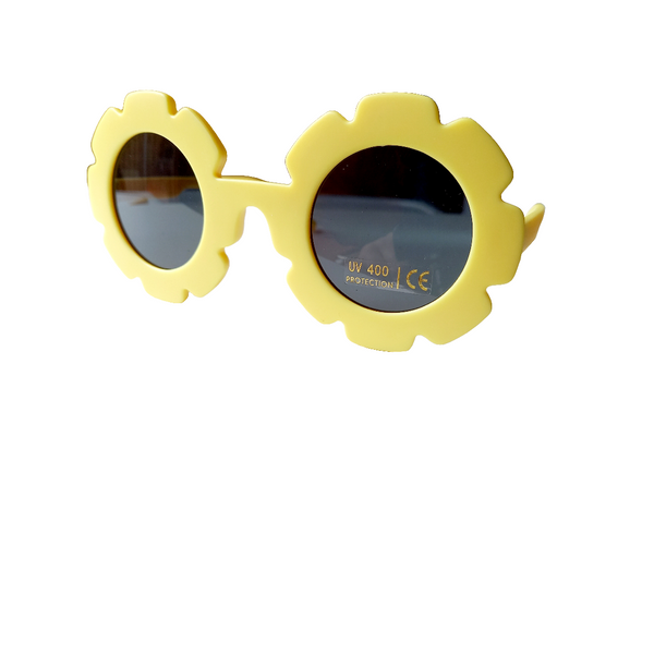 Sunglasses kids Flower pastel yellow | Kids sunglasses