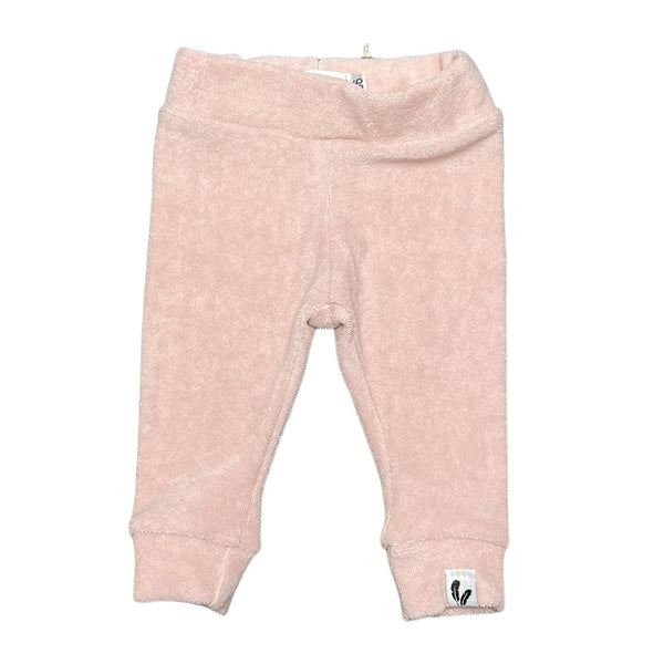 Newborn pants terry cloth pink