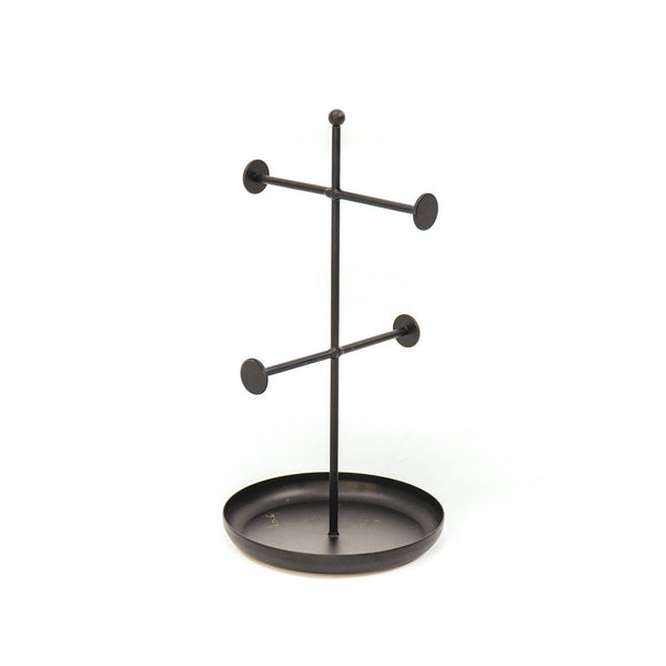 Jewerly holder - Metal - Black - 13x13x25cm