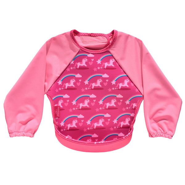 Neoprene bib with raglan sleeves unicorns