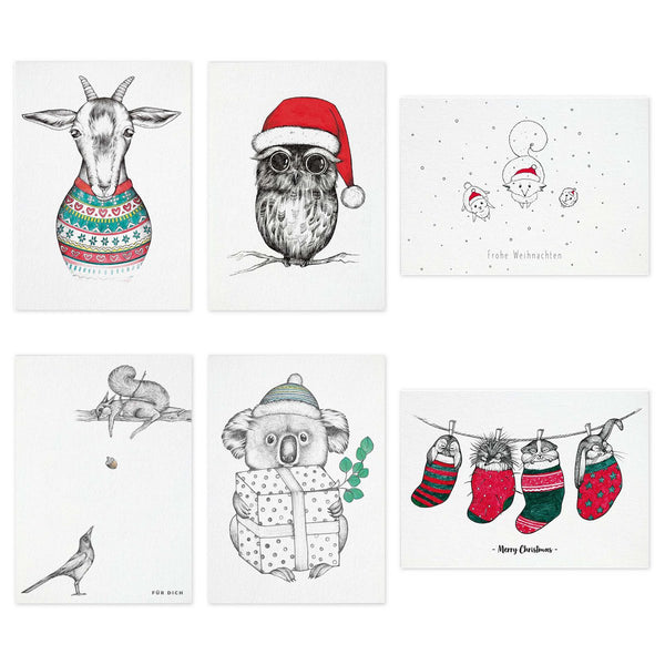 Postcards – Set of 6 – Let It Snow