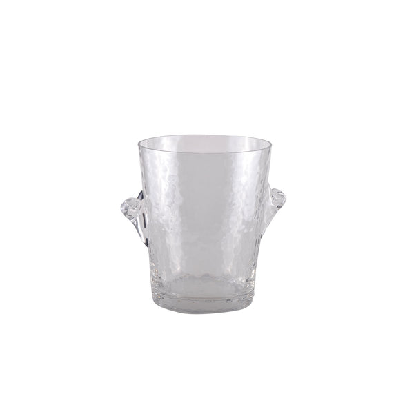 SMOKED HAMMERED GLASS CHAMPAGNE BUCKET