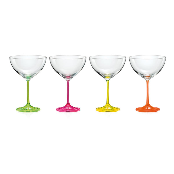 NEON COCKTAIL GLASSES 340 ML - SET OF 4