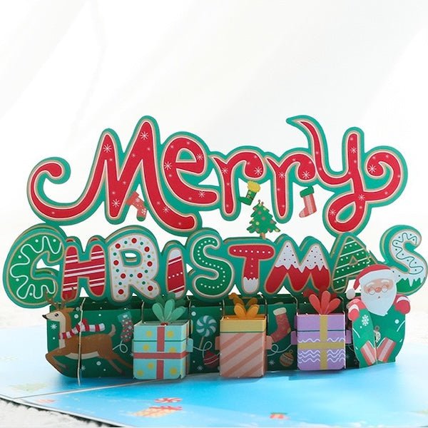 3D Gift Card - Christmas Gift Box Design