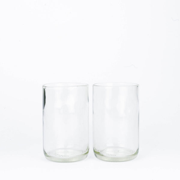 CARRY GLASS 400 ml drinking glass set of 2 - UPCYCLING