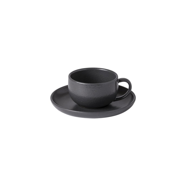 PACIFICA Tea cup and saucer seed grey XOCS 01
