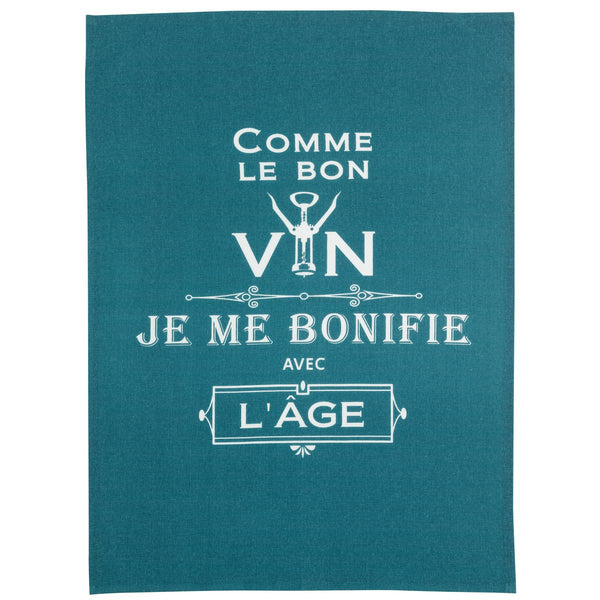 Tea towel Message Like good wine Paon 70 x 50