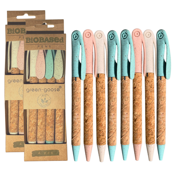 green-goose Plant-Based Cork Pen | 8 Pieces