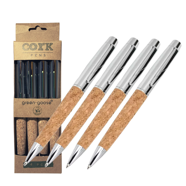 green-goose Cork Pen - 4 Pieces