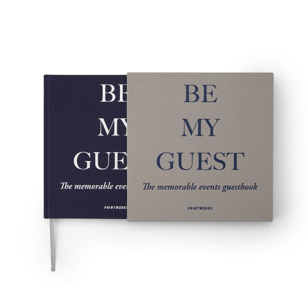 Printworks Guestbook - Gray/Navy