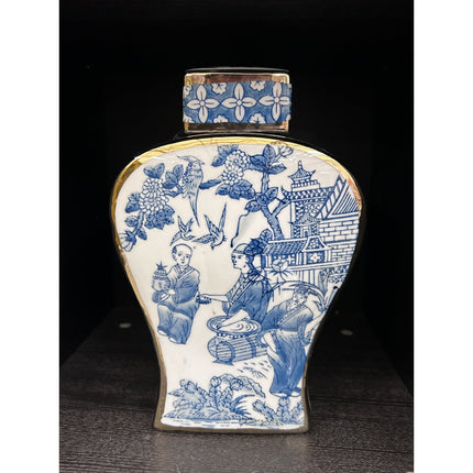 Nieuwe Chinese Stijl Oosterse Parijse Delftsblauwe Vazen Hoog