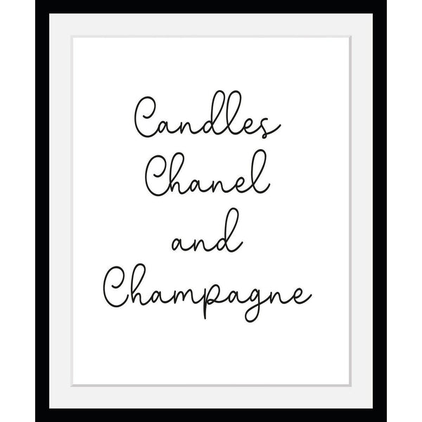 Frame picture - Candles and Champagne