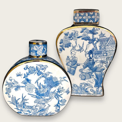 Nieuwe Chinese Stijl Oosterse Parijse Delftsblauwe Vazen Hoog