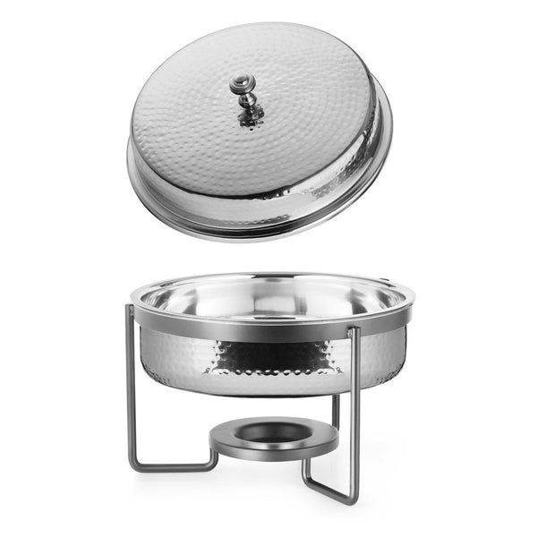 CHAFING DISH ROUND HAMMERED 5L