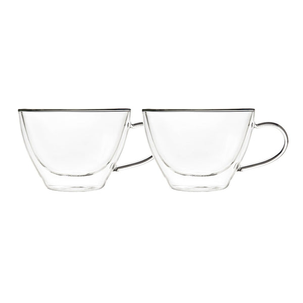 DOUBLE WALL HOT CHOCOLATE CUPS 370ML - SET OF 2