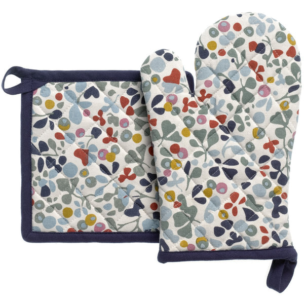 Greta Multico recycled kitchen glove/potholder set 18 x 28