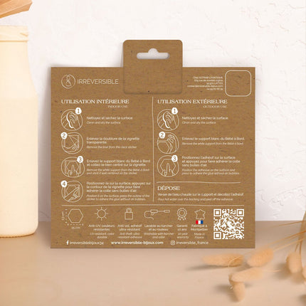 Baby on board adhesive Made in France - Twins on board bodysuits