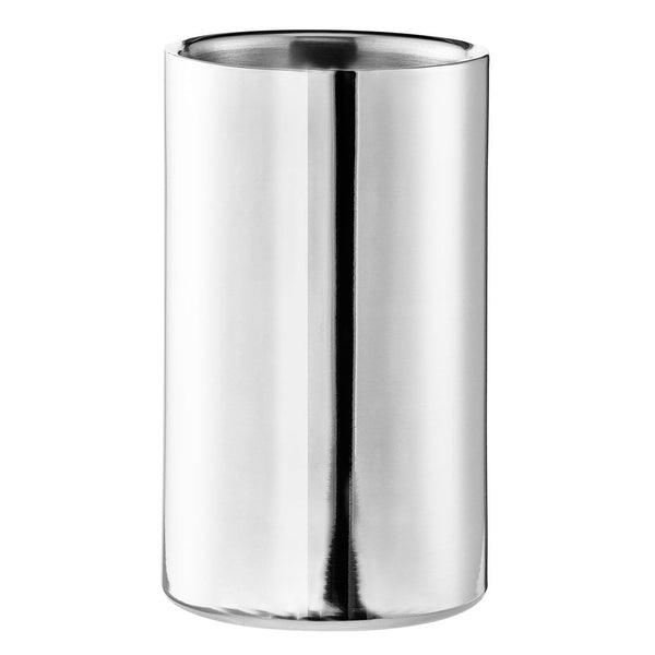 EDZARD bottle cooler Nebraska, double-walled, high-grade steel highly polished, height 20 cm, diameter 12 cm