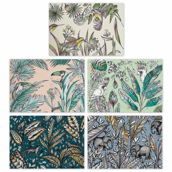 Postcards – Set of 5 – Jungle