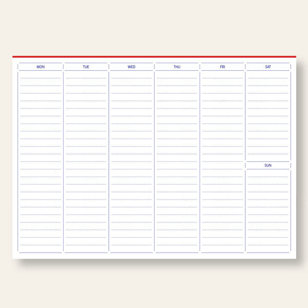 Classic weekly planner – tear-off pad