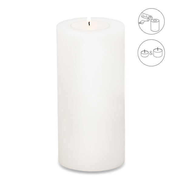 EDZARD tea light holder permanent candle Cornelius Height 15 cm, diameter 8 cm, heat-resistant up to 90 degrees