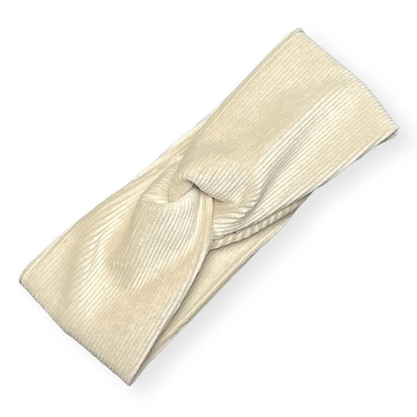 Twist headband small cord light beige