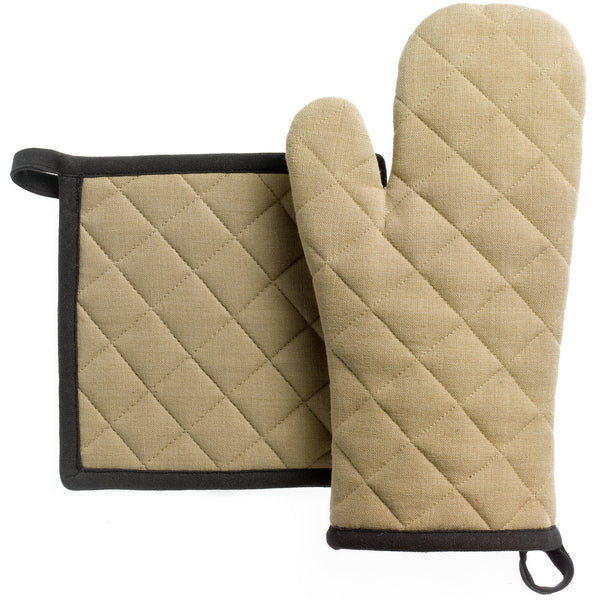 Grace Camel recycled kitchen glove/potholder set 15 x 32