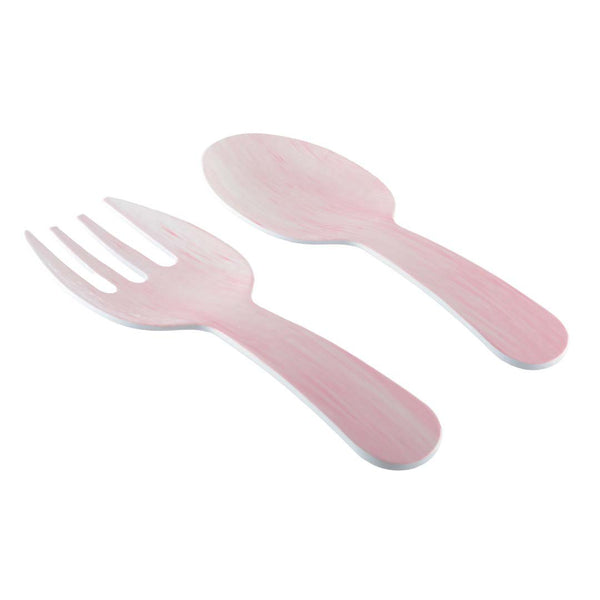 PINK MELAMINE SALAD CUTLERY 27X9.5X1CM