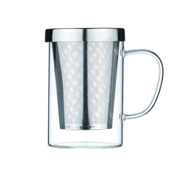 400ML MUG WITH STAINLESS STEEL LID AND FILTER