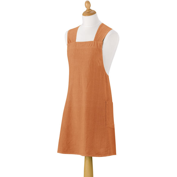 Recycled Japanese kitchen apron Haru Caramel 78 x 100