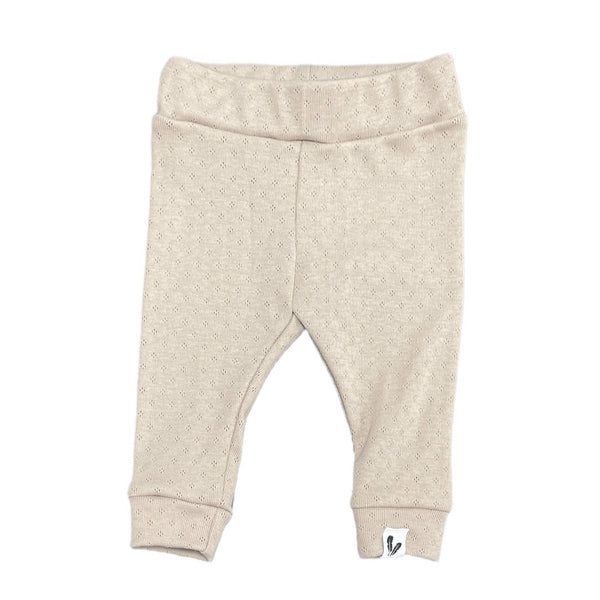 Newborn pants pointelle dark beige