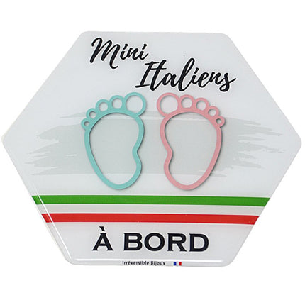Ultra-resistente Baby on Board Adhesive - Italiaanse Minis