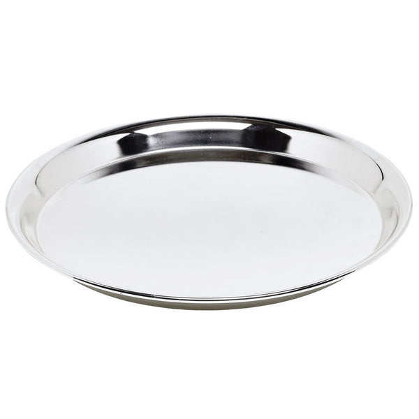 EDZARD tray, serving tray Marlene, round, high-grade steel high-gloss polished, diameter 34 cm