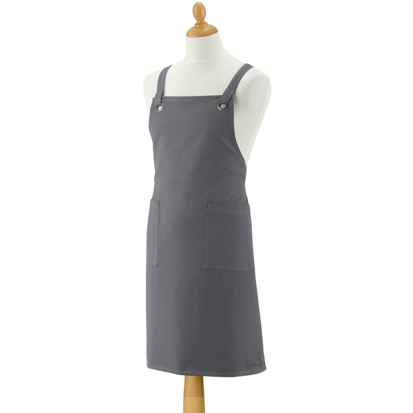 Artisan Recycled Kitchen Apron with Pockets Ombre 72 x 85