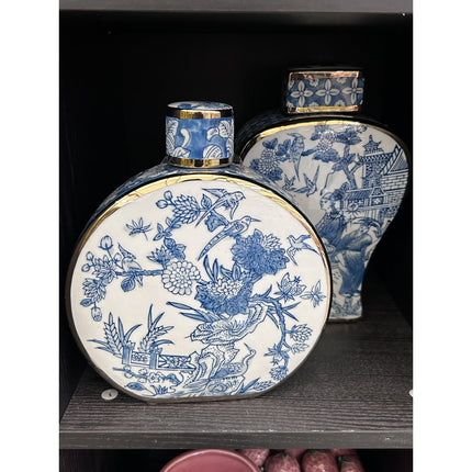 Nieuwe Chinese Stijl Oosterse Parijse Delftsblauwe Vazen Hoog