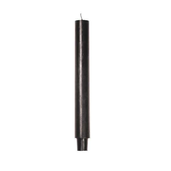 Tapers - Big -XL- Wax-Black -Display 12 pieces - 3x25 cm