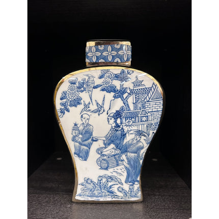 Nieuwe Chinese Stijl Oosterse Parijse Delftsblauwe Vazen Hoog